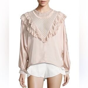 Alice McCall Crew Neck Long Sleeve Blouse Size: S